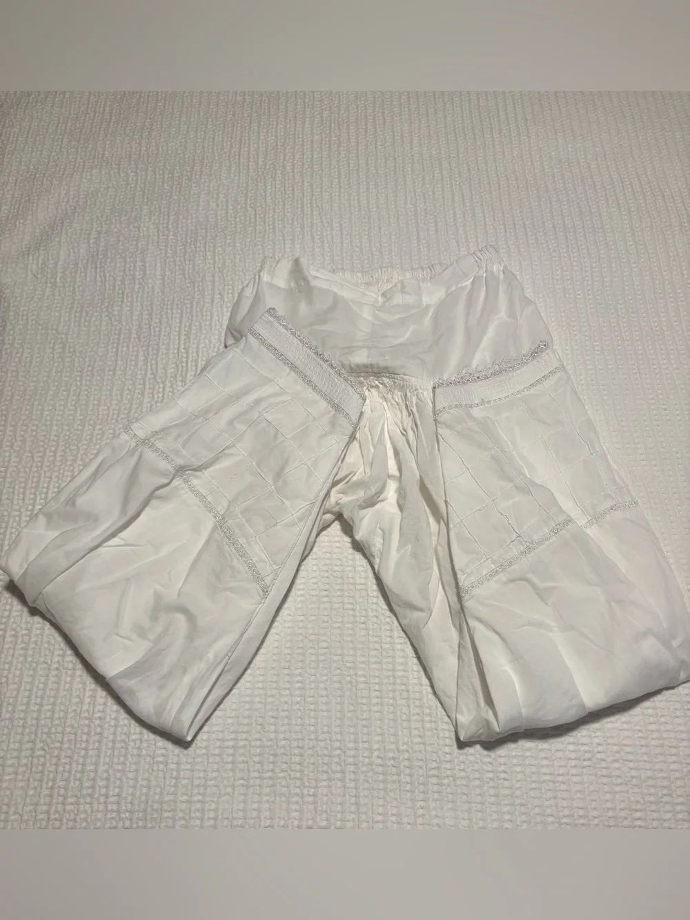 Unbranded Women White Cotton Lace Trim Bloomers Prairie Victorian
